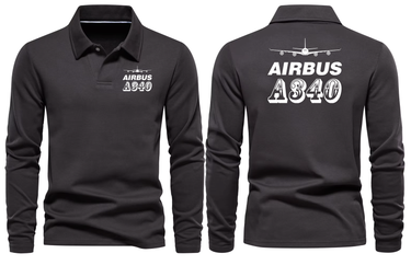 AIRBUS A340 LONG SLEEVE POLO